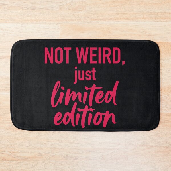 Item preview, Not Weird Just Limited Edition (Neon Magenta Text) - Retro 80s Vibe & Unique Personality designed and sold by RetroNeon.