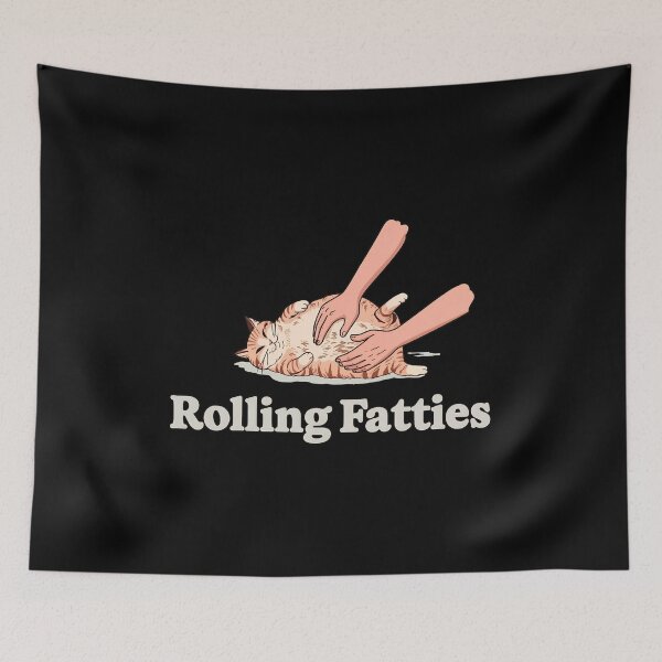 Item preview, Rolling Fatties Cat Belly Petting Funny Cute Animal Art designed and sold by GiaoCalonas.