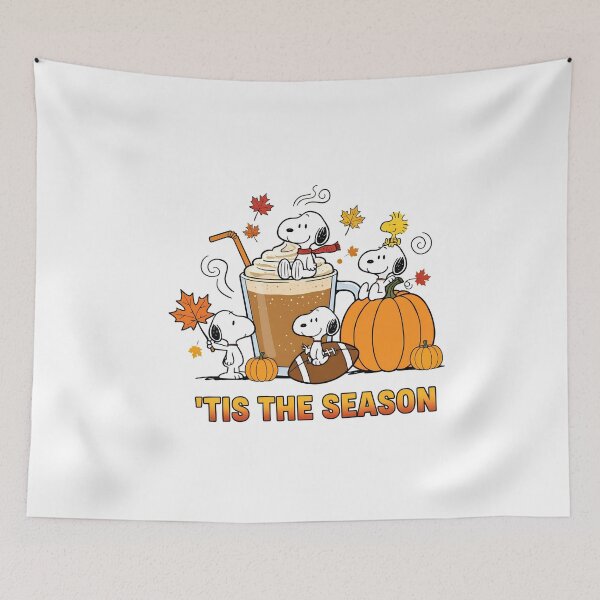 Item preview, Snoopy Pumpkin Haloween Tis The Season designed and sold by cesrahotdemo.