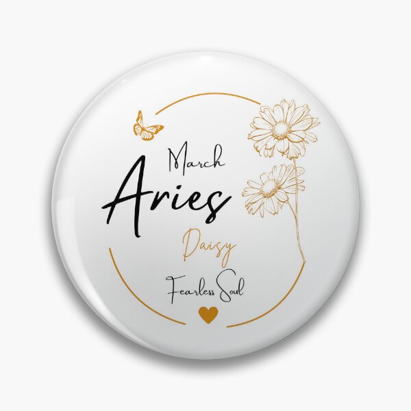 Item preview, March Aries Daisy | Fearless Soul Zodiac Design designed and sold by FlareCraftStudio.