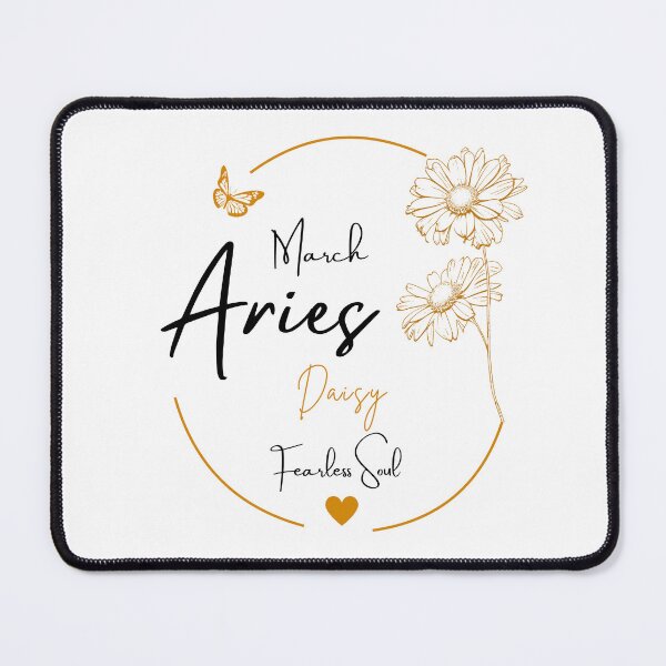 Item preview, March Aries Daisy | Fearless Soul Zodiac Design designed and sold by FlareCraftStudio.