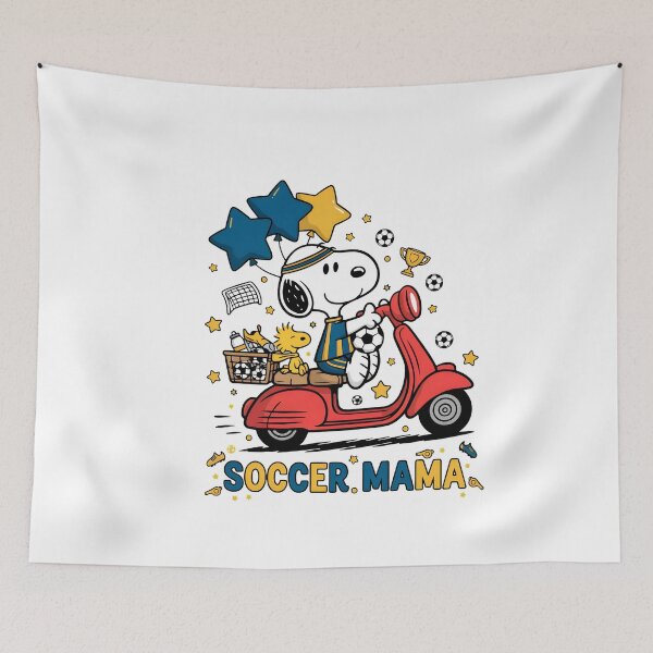 Item preview, Snoopy Soccer Mama Scooter Peanuts designed and sold by cesrahotdemo.