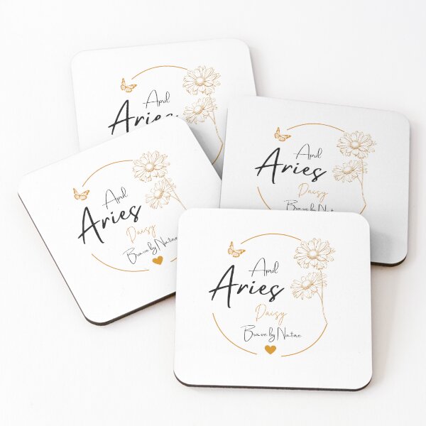 Artikelvorschau, April, Widder, Daisy | Brave by Nature Sternzeichen-Design entworfen und verkauft von FlareCraftStudio.