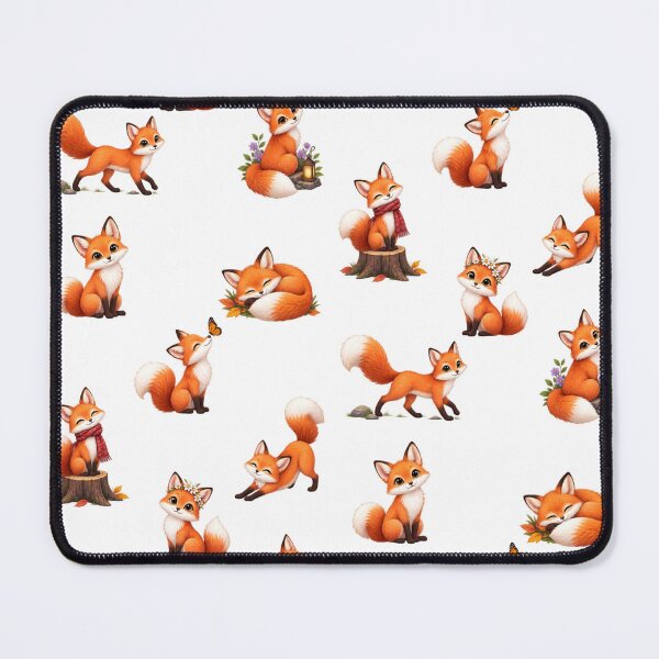 Item preview, Cute Baby Fox Watercolor Aesthetic Sticker Sheet designed and sold by Rehnair.