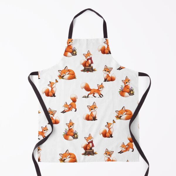 Item preview, Cute Baby Fox Watercolor Aesthetic Sticker Sheet designed and sold by Rehnair.