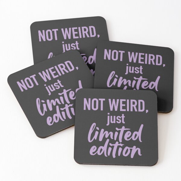 Item preview, Not Weird Just Limited Edition (Pastel Lavender Text) - Soft Grunge & Unique Personality designed and sold by RetroNeon.