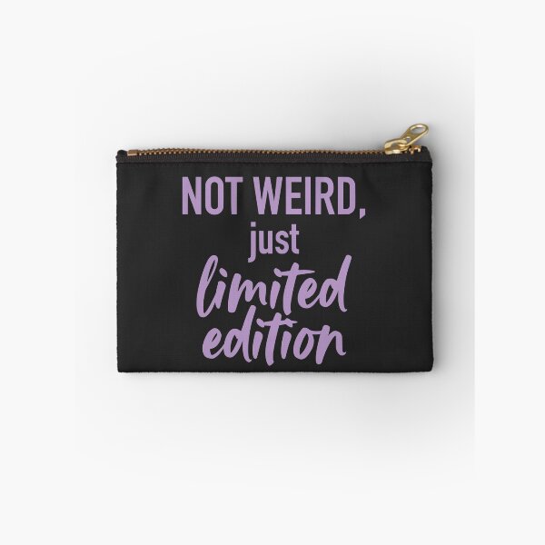 Item preview, Not Weird Just Limited Edition (Pastel Lavender Text) - Soft Grunge & Unique Personality designed and sold by RetroNeon.