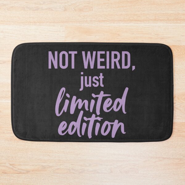 Item preview, Not Weird Just Limited Edition (Pastel Lavender Text) - Soft Grunge & Unique Personality designed and sold by RetroNeon.
