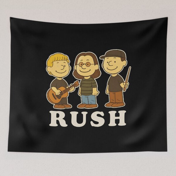Item preview, RUSH Band Peanuts Style Cartoon Tribute-36 designed and sold by AmoreDesignAns.