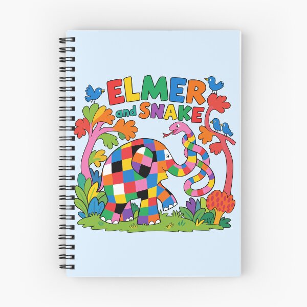 Item preview, Elmer and Snake Colorful Jungle Adventure designed and sold by HappyToons Shop.