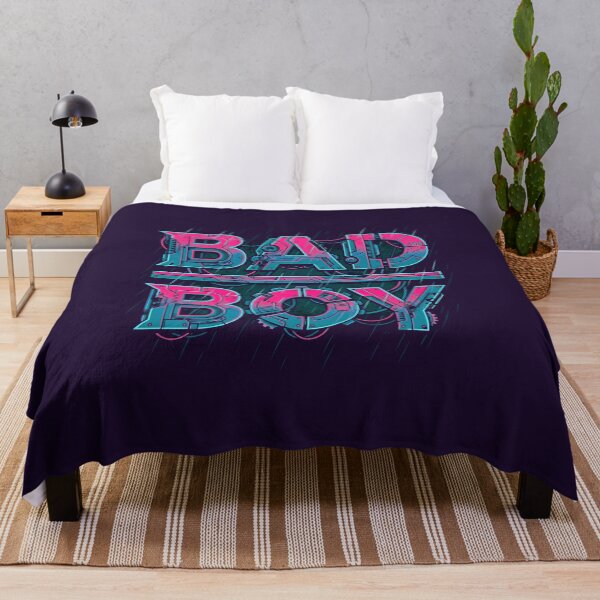Item preview, Bad Boy Cyberpunk Neon Mechanical Typography Techwear Streetwear Graphic Art designed and sold by MarCinu Art.
