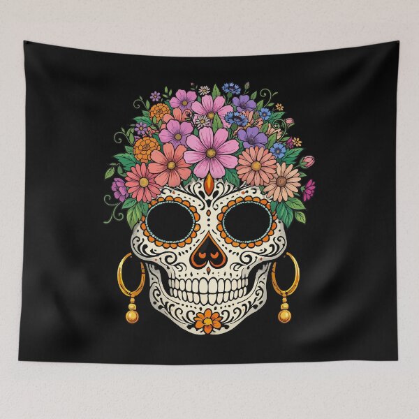 Item preview, Sugar Skull Dia De Los Muertos Halloween designed and sold by ShirTomDesigns.