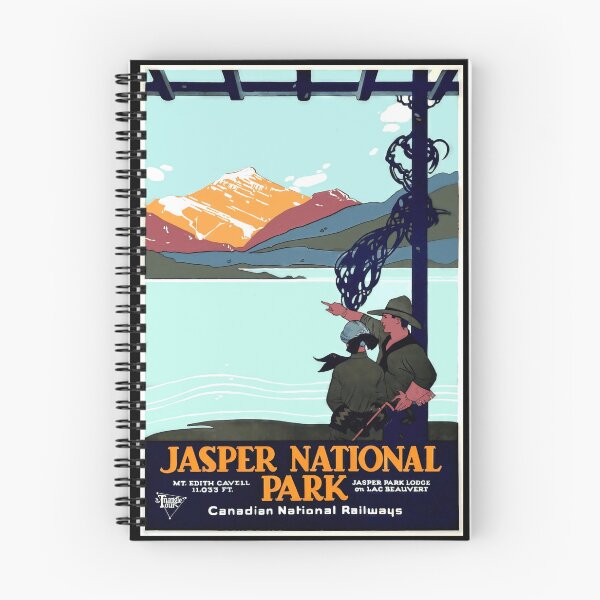 Artikelvorschau, Vintage Jasper Nationalpark Poster | Mount Edith Cavell Druck | Art-Deco-Reisedekor | Kanadische Eisenbahn- und Abenteuerkunst entworfen und verkauft von artofuniverse.