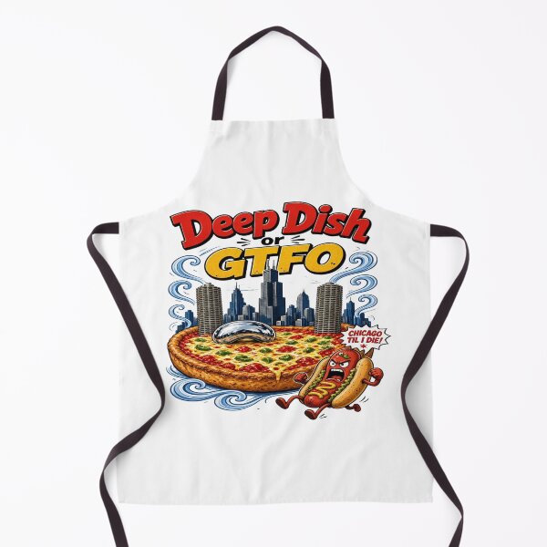 Aperçu de l'œuvre Chicago Deep Dish Pizza Chicago Till I Die créée et vendue par Sushikidsntoddlers.