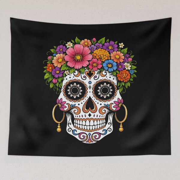 Item preview, Sugarskull Dia De Los Muertos Halloween designed and sold by ShirTomDesigns.