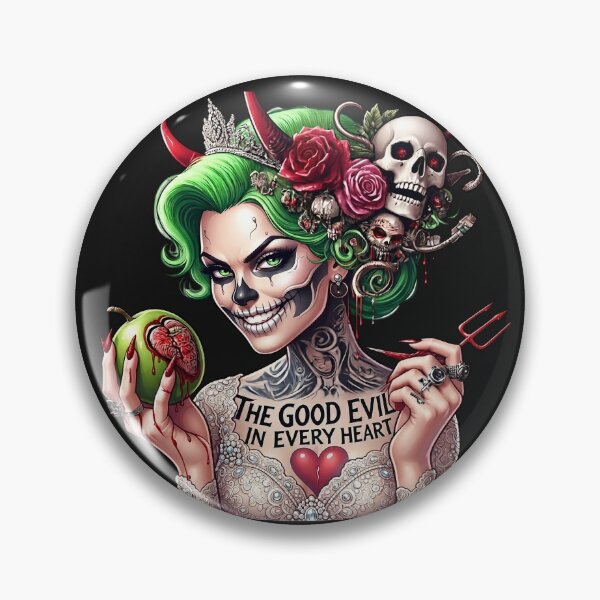 Item preview, Devil Bride Holding Heart Apple   designed and sold by Voodoo Store Paranormal Collections.