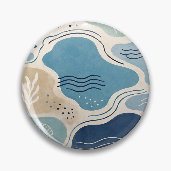 Item preview, Abstract Ocean – Coastal Waves & Water Shapes designed and sold by 50Pxels.