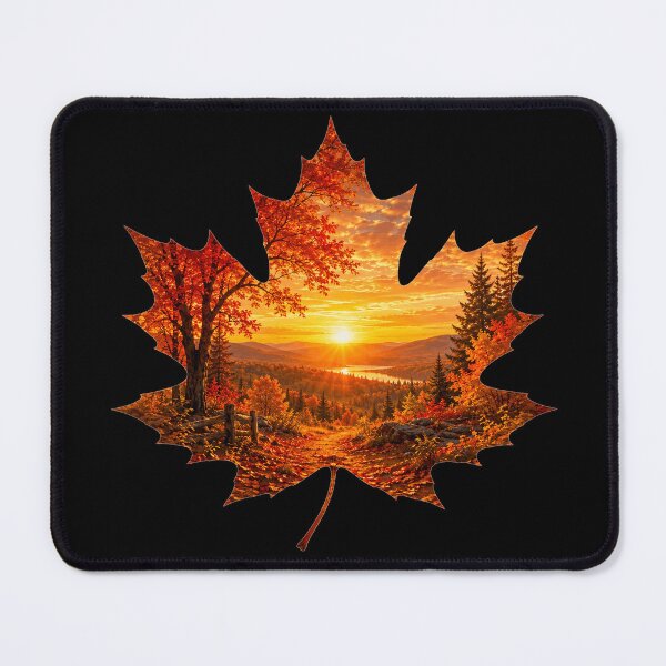 Item preview, Autumn Sunset in a Maple Leaf designed and sold by HeyFajnaLinja.