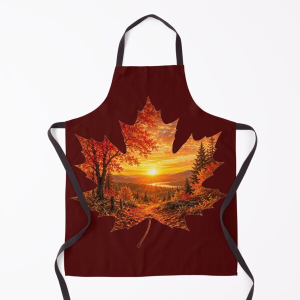 Item preview, Autumn Sunset in a Maple Leaf designed and sold by HeyFajnaLinja.