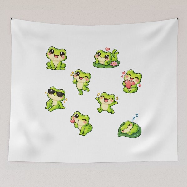 Item preview, Cute Kawaii Frogs designed and sold by odkocreative.