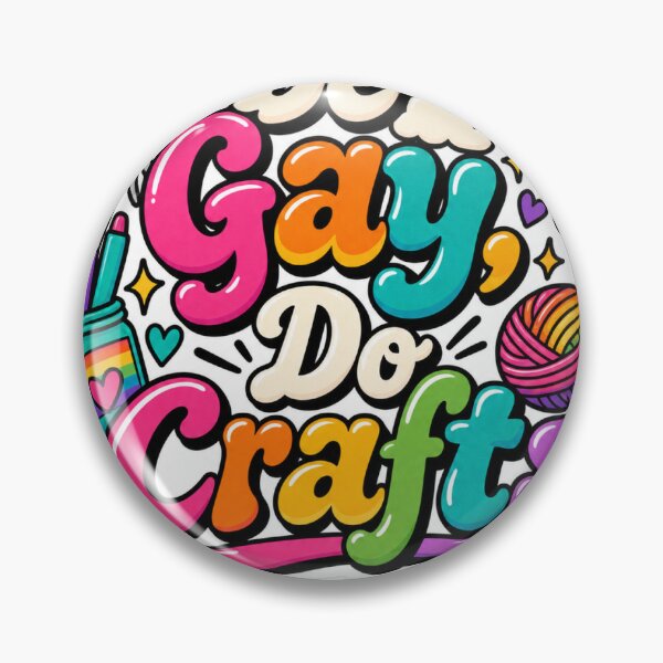 Item preview, Be Gay Do Crafts – LGBTQ+ Pride Crafting designed and sold by Brave Little Mess Club.