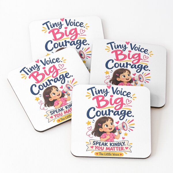 Item preview, Tiny Voice, Big Courage – The Little Voice | Speak Kindly, You Matter designed and sold by NatchSoftCreations.