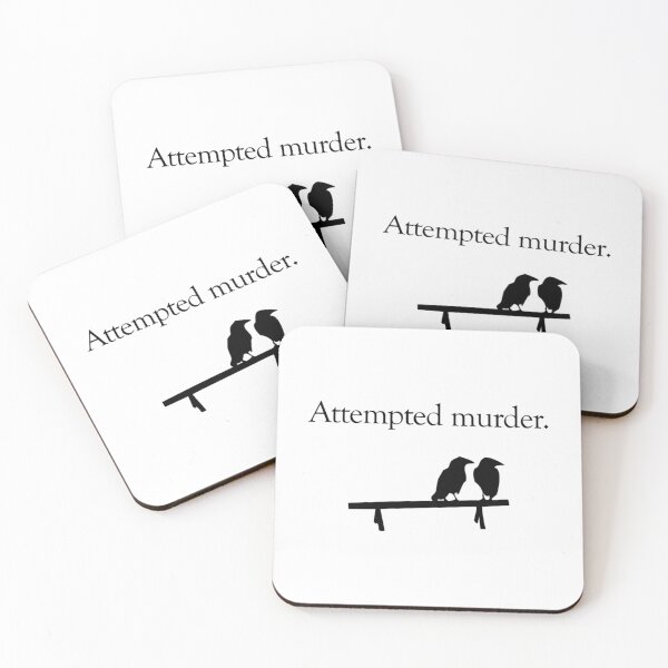 Item preview, Attempted Murder (White Design) designed and sold by vaidag-arnett.