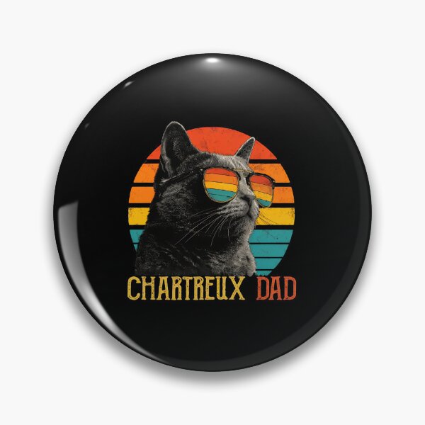 Item preview, Chartreux Dad Retro Sunset Cat Sunglasses designed and sold by GiaoCalonas.