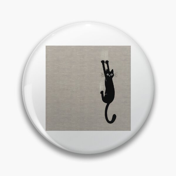 Item preview, Black Cat Holding On Sticker designed and sold by vaidag-arnett.