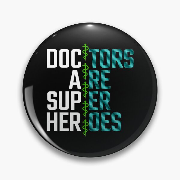 Item preview, Doctors Are Super Heroes Sticker designed and sold by helaina-madson.