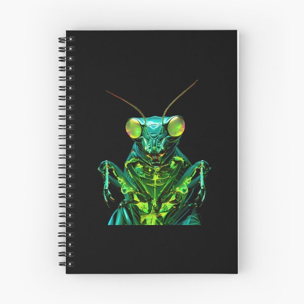 Item preview, Glowing Sci-Fi Green Praying Mantis Futuristic Insect Art designed and sold by wolf-jacks.
