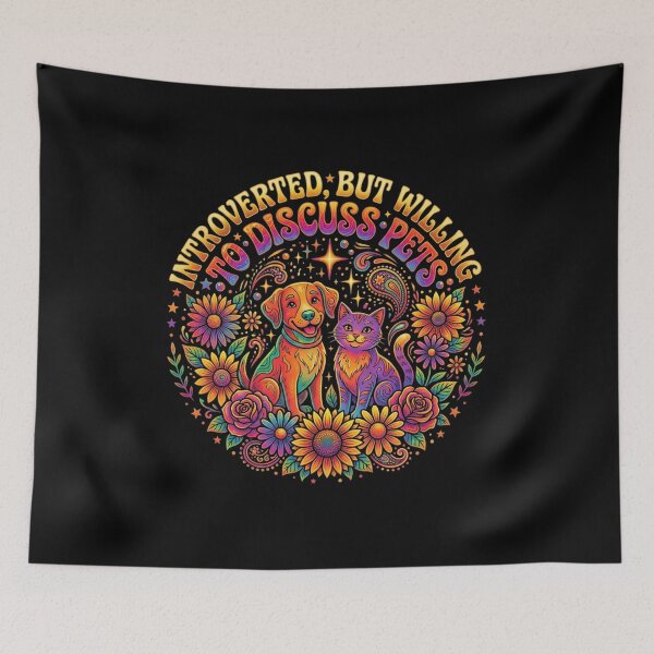 Item preview, Introverted But Willing To Discuss Pets Funny  designed and sold by KreatoLab.