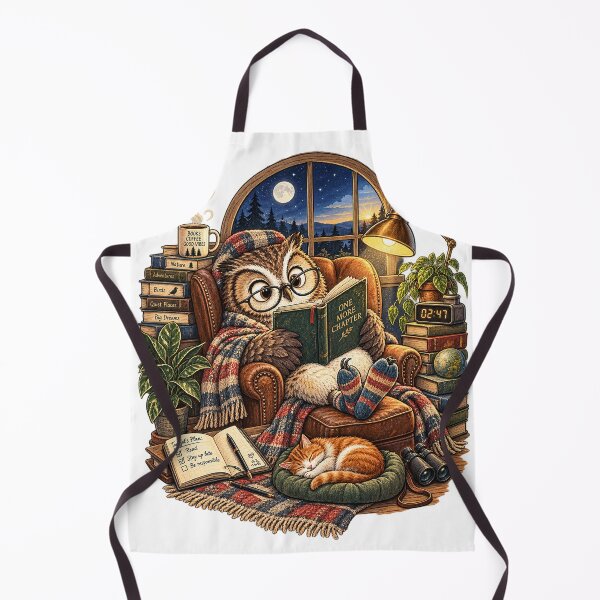 Item preview, One More Chapter Cozy Reading Owl designed and sold by MinorWonder.