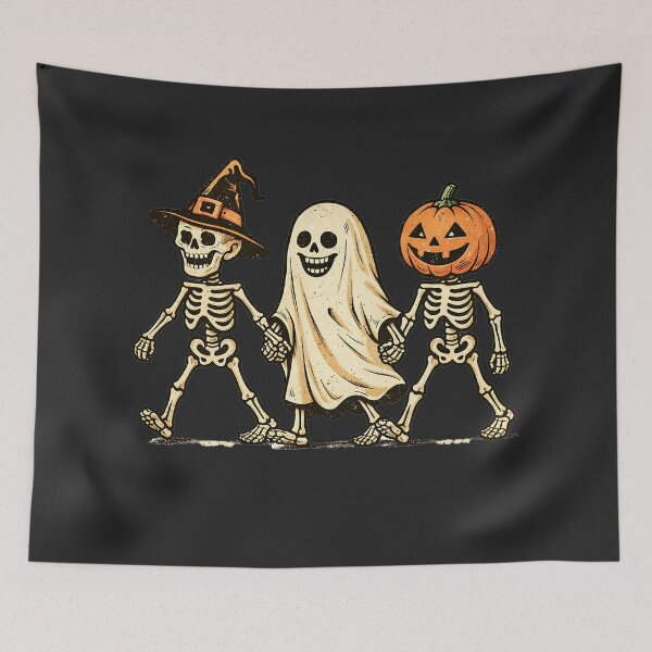 Item preview, Retro Skeleton Squad Halloween Costume Group | Vintage Cartoon Design designed and sold by MOCH- ART.