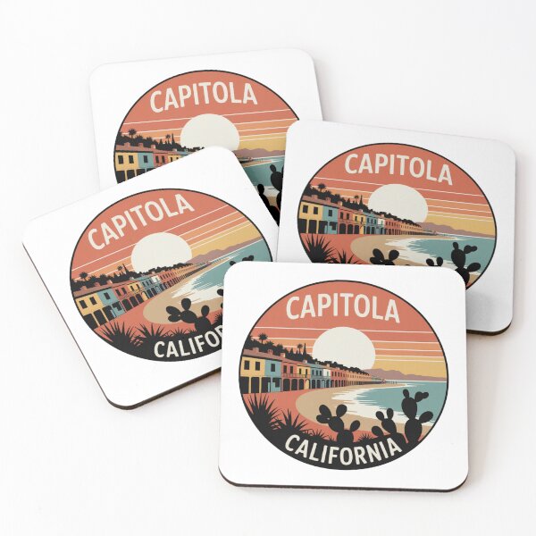 Item preview, Capitola California: Retro Beachfront designed and sold by CircinusStore.