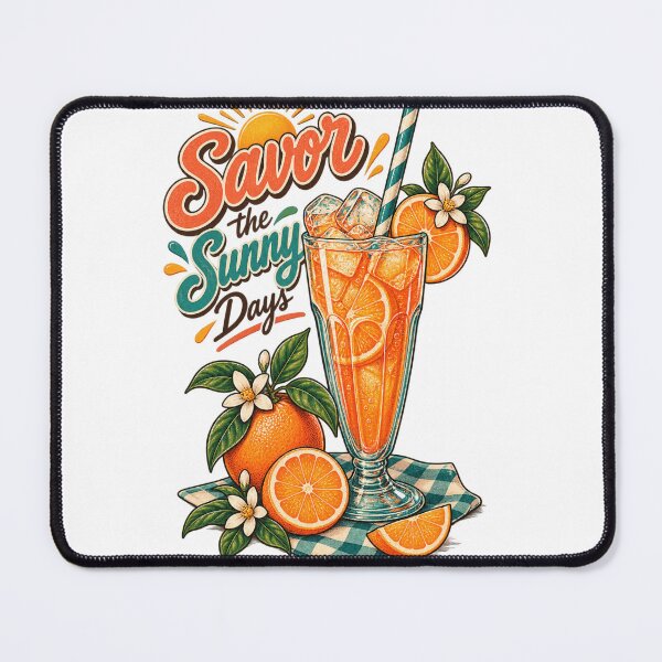 Item preview, Savor the Sunny Days – Vintage Citrus Summer Drink Art designed and sold by @SHINTOSARTSTORE.