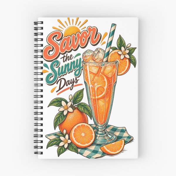 Item preview, Savor the Sunny Days – Vintage Citrus Summer Drink Art designed and sold by @SHINTOSARTSTORE.