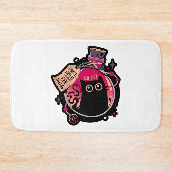 Item preview, Bottled Menace - Evil Black Cat designed and sold by vaidag-arnett.