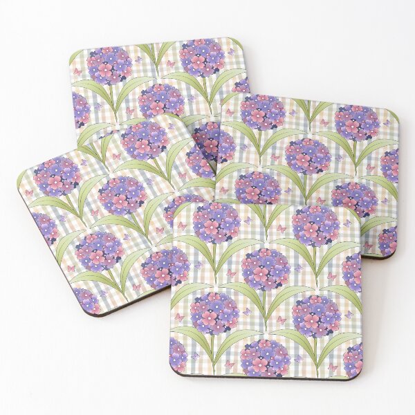 Item preview, Hydrangea Gingham Garden designed and sold by CJ Creations.