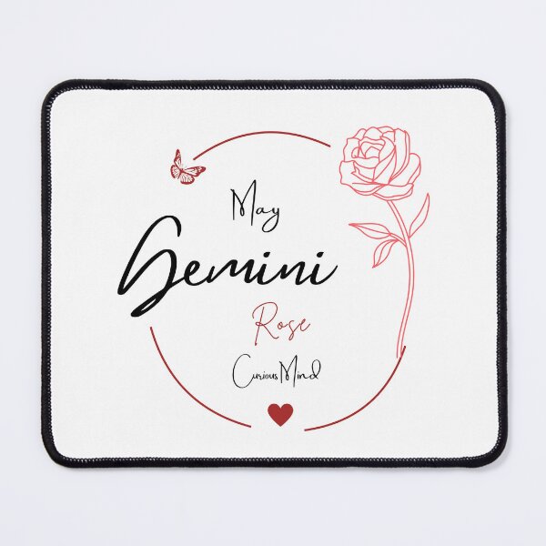 Item preview, May Gemini Rose | Curious Mind Zodiac Design designed and sold by FlareCraftStudio.