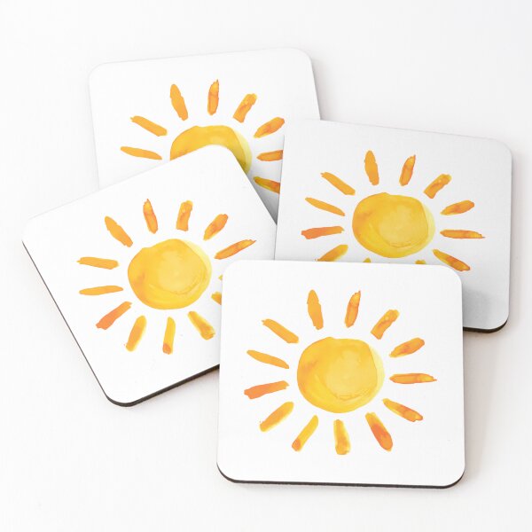 Item preview, Brushed Watercolor Painted Sun designed and sold by vaidag-arnett.