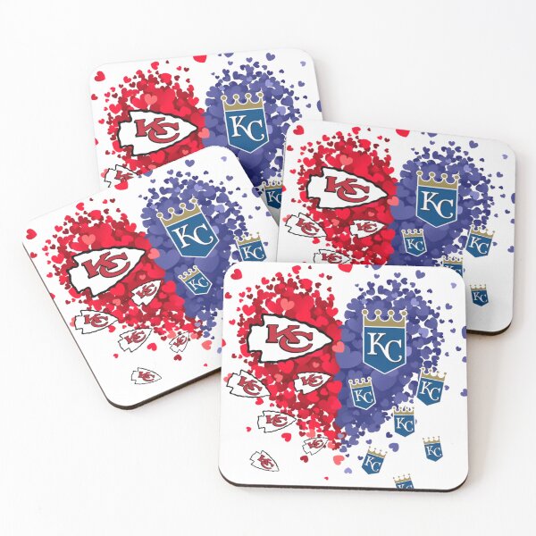 Artikelvorschau, KC Chiefs und Royals Herz entworfen und verkauft von laxydesign.
