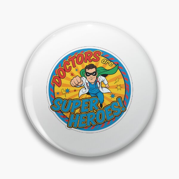 Item preview, Doctors Are Superheroes Sticker - Celebrate Healthcare Heroes designed and sold by helaina-madson.
