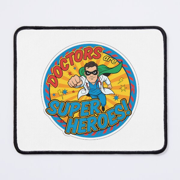 Item preview, Doctors Are Superheroes Sticker - Celebrate Healthcare Heroes designed and sold by helaina-madson.
