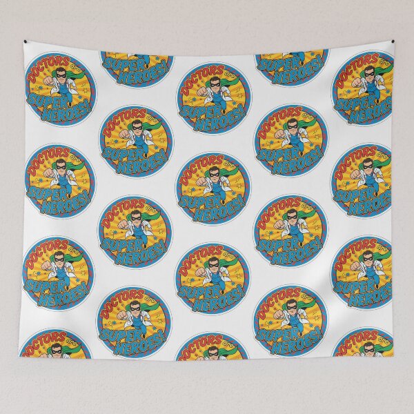 Item preview, Doctors Are Superheroes Sticker - Celebrate Healthcare Heroes designed and sold by helaina-madson.
