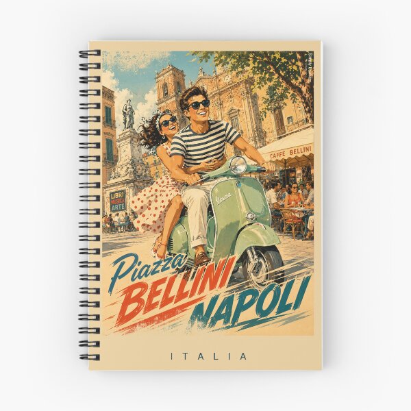 Item preview, Vintage Poster - Italia Napoli Piazza Bellini designed and sold by SimplyLookers.