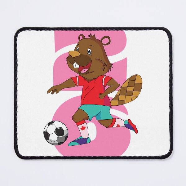 Item preview, Cute Pink Beaver Soccer Player Graphic Design | ⭐⭐⭐⭐⭐ designed and sold by yousouf.