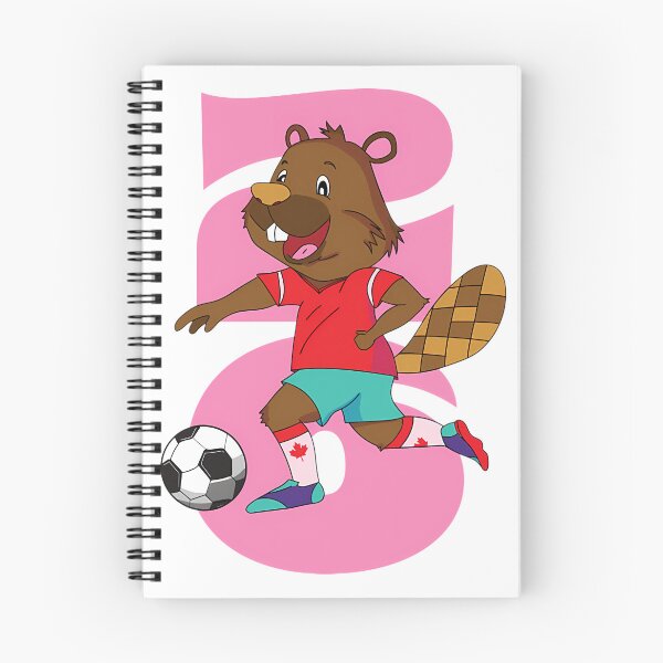 Artikelvorschau, Niedliches Grafikdesign: Fußballspieler mit rosa Bibermotiv | ⭐⭐⭐⭐⭐ entworfen und verkauft von yousouf.