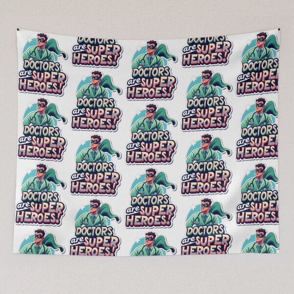 Item preview, Doctors Are Superheroes designed and sold by helaina-madson.