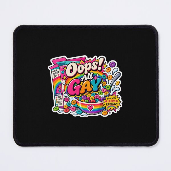 Item preview, Oops All Gay – 100% Queer Joy LGBTQ+ Pride designed and sold by Brave Little Mess Club.